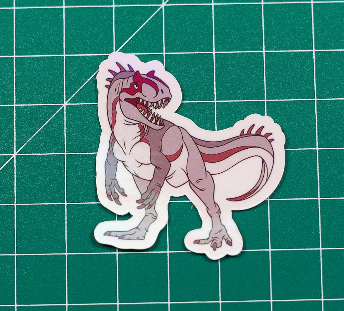 Allosaurus Albino Vinyl Sticker