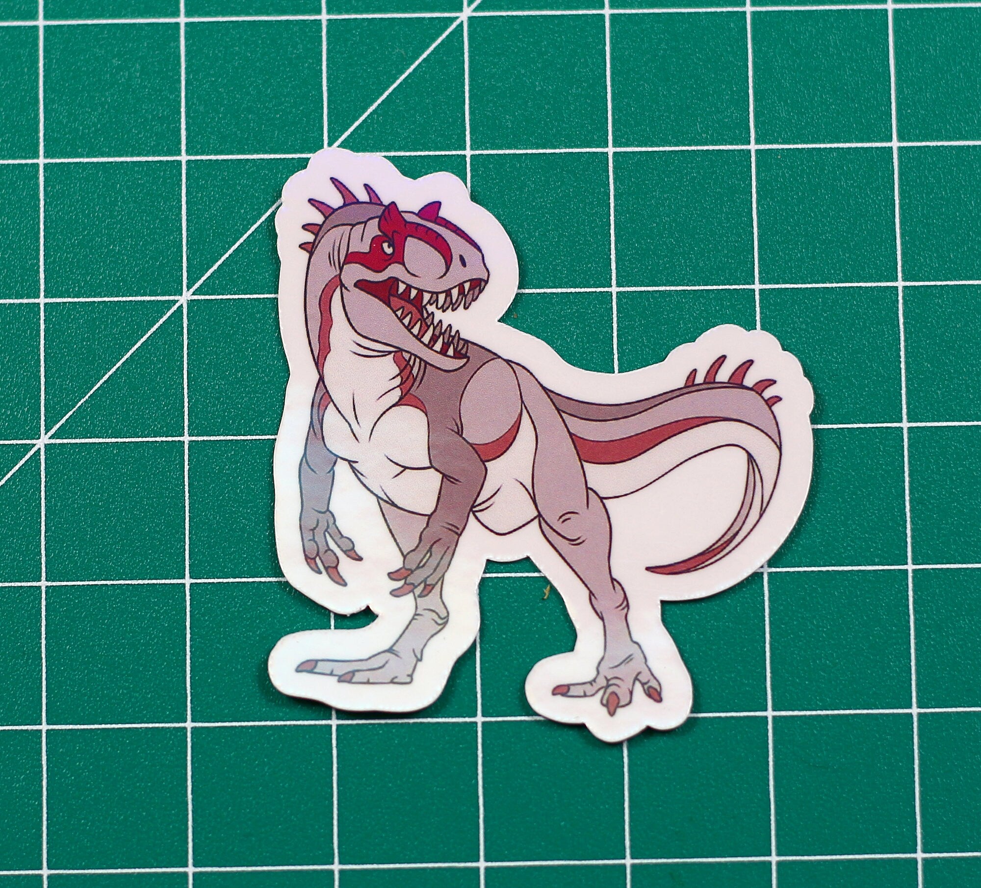 Allosaurus Albino Vinyl Sticker
