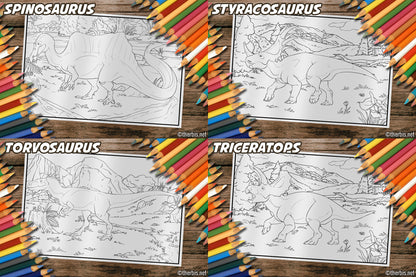 Dinosaur Coloring Book