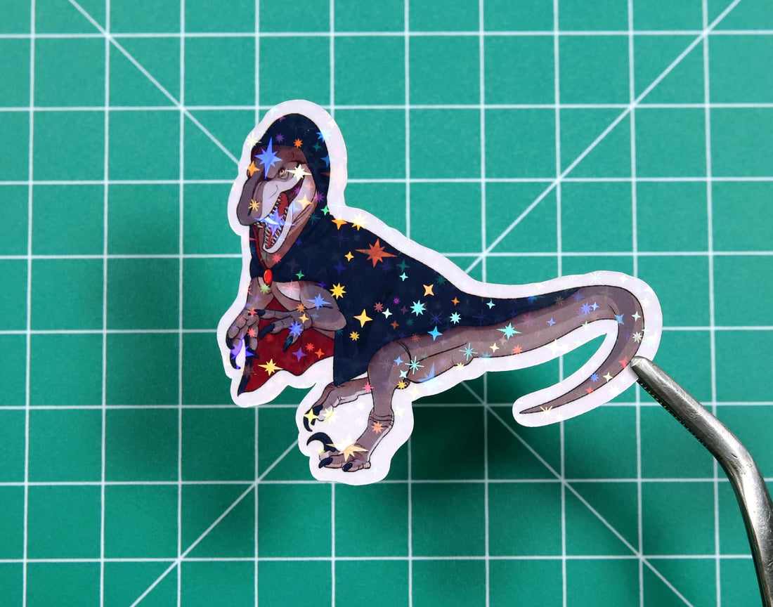 Halloween Vampire Raptor Vinyl Sticker