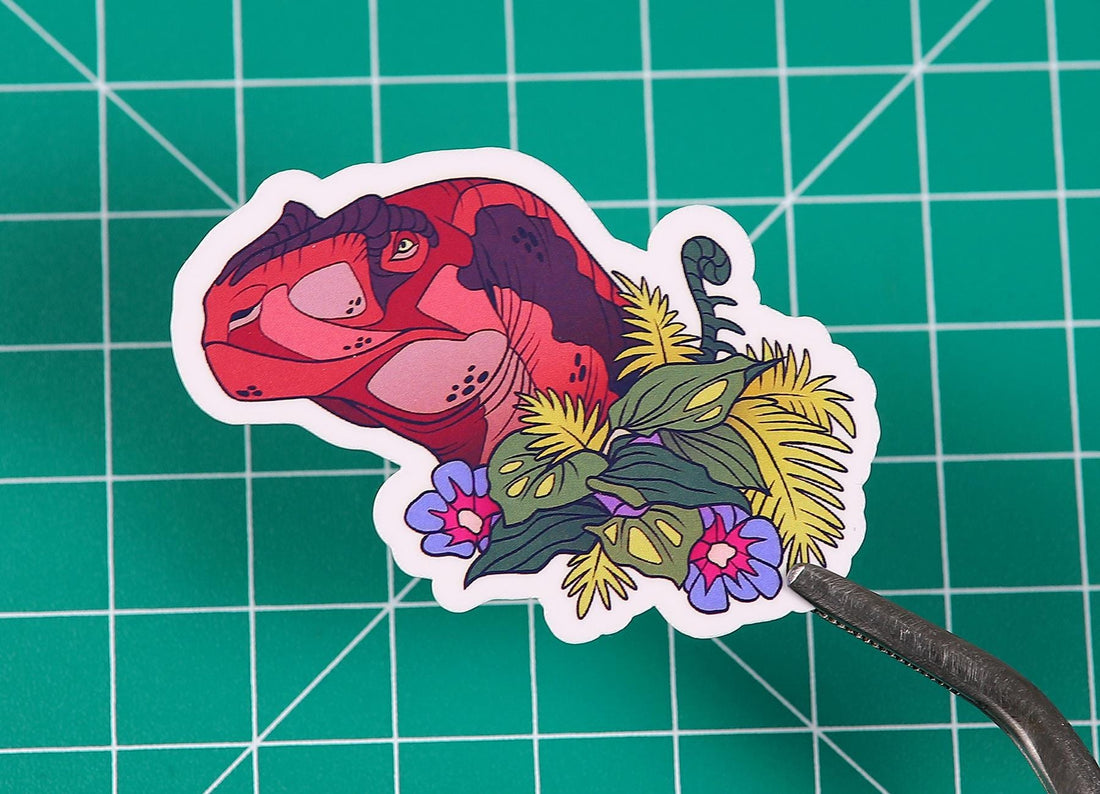 Giganotosaurus Portrait Vinyl Sticker