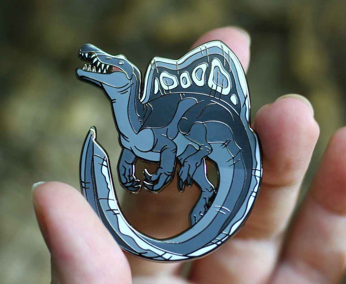Black Spinosaurus Pin