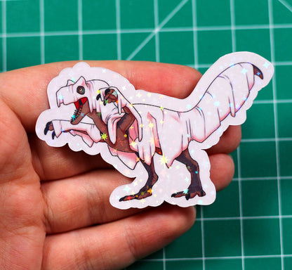 Halloween Ghost Allosaurus Vinyl Sticker