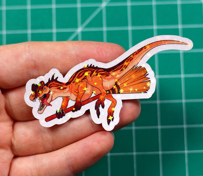 Halloween Dilophosaurus Vinyl Sticker
