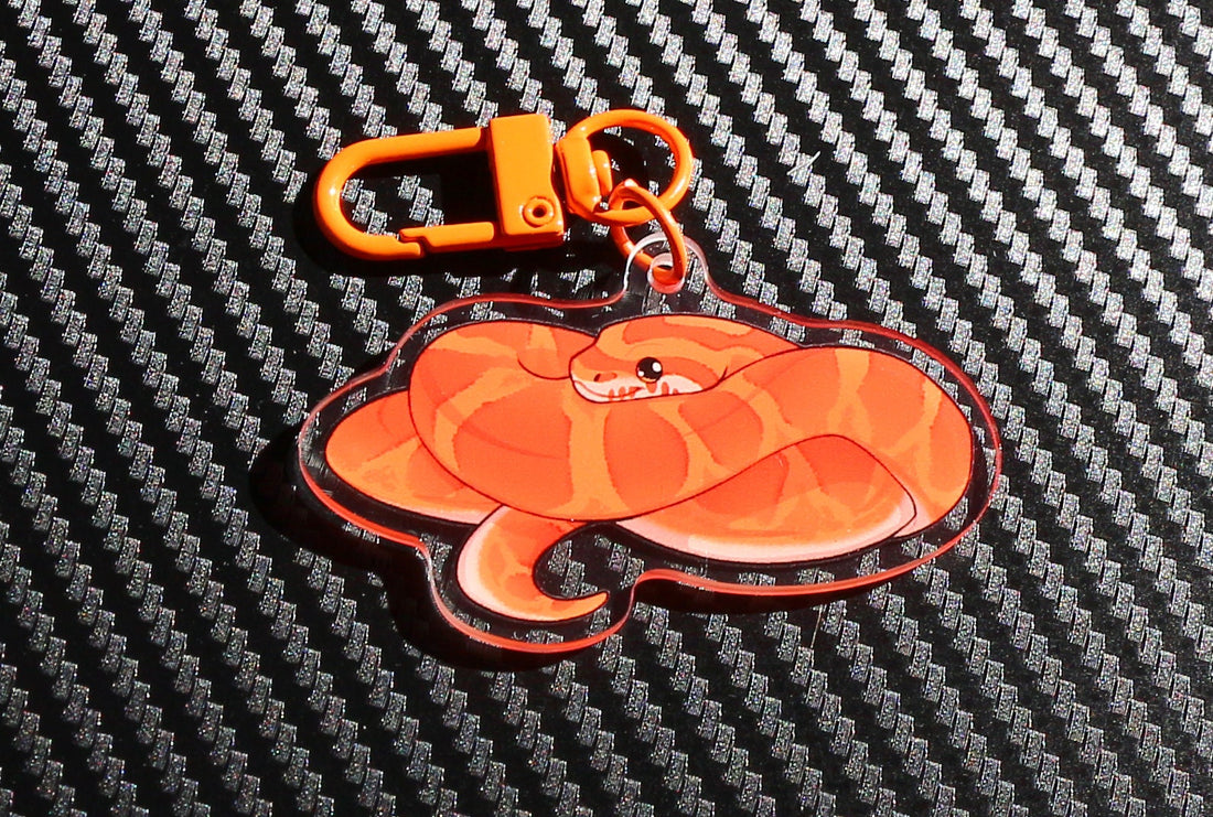 Cornsnake Acrylic Keychain