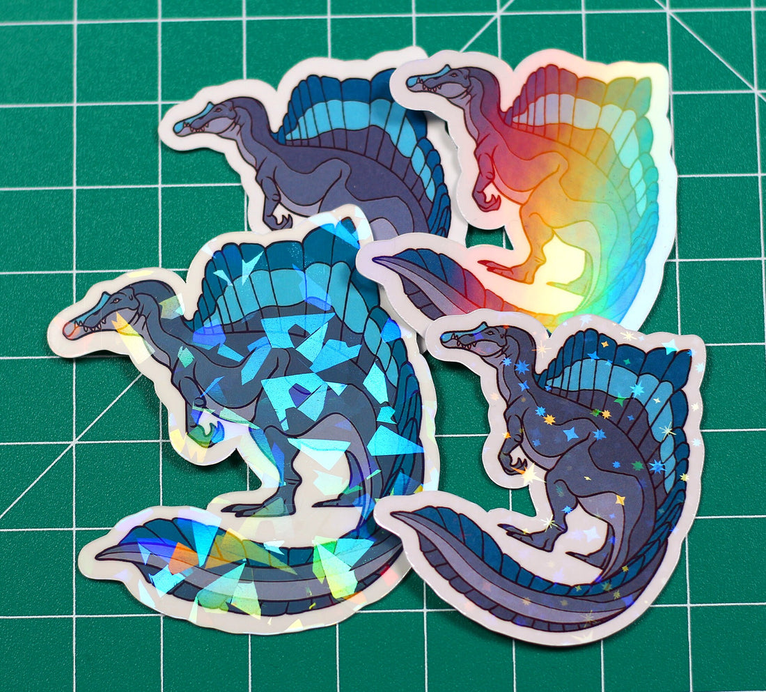 Blue Spinosaurus Vinyl Sticker