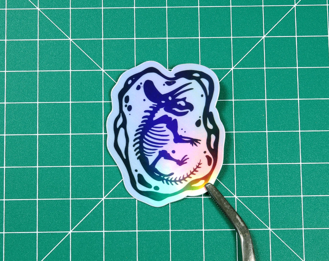 Holo Triceratops Vinyl Sticker