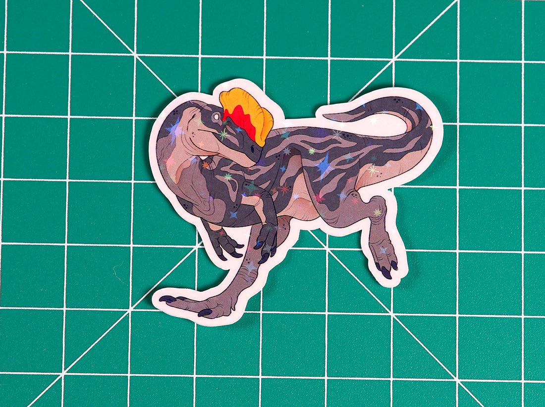 Dilophosaurus Vinyl Sticker