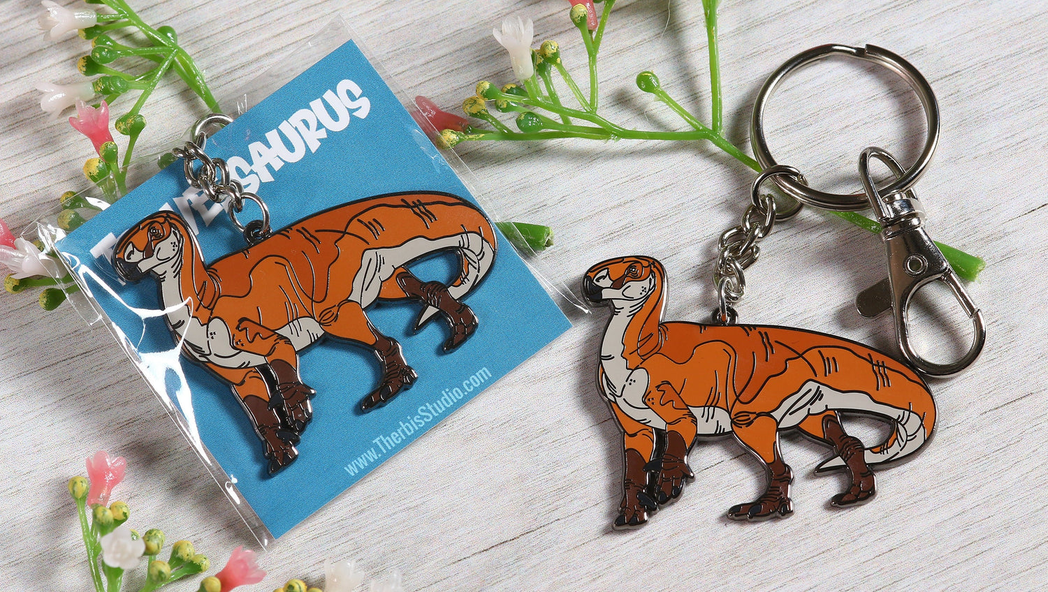 Iguanodon Enamel Keychain