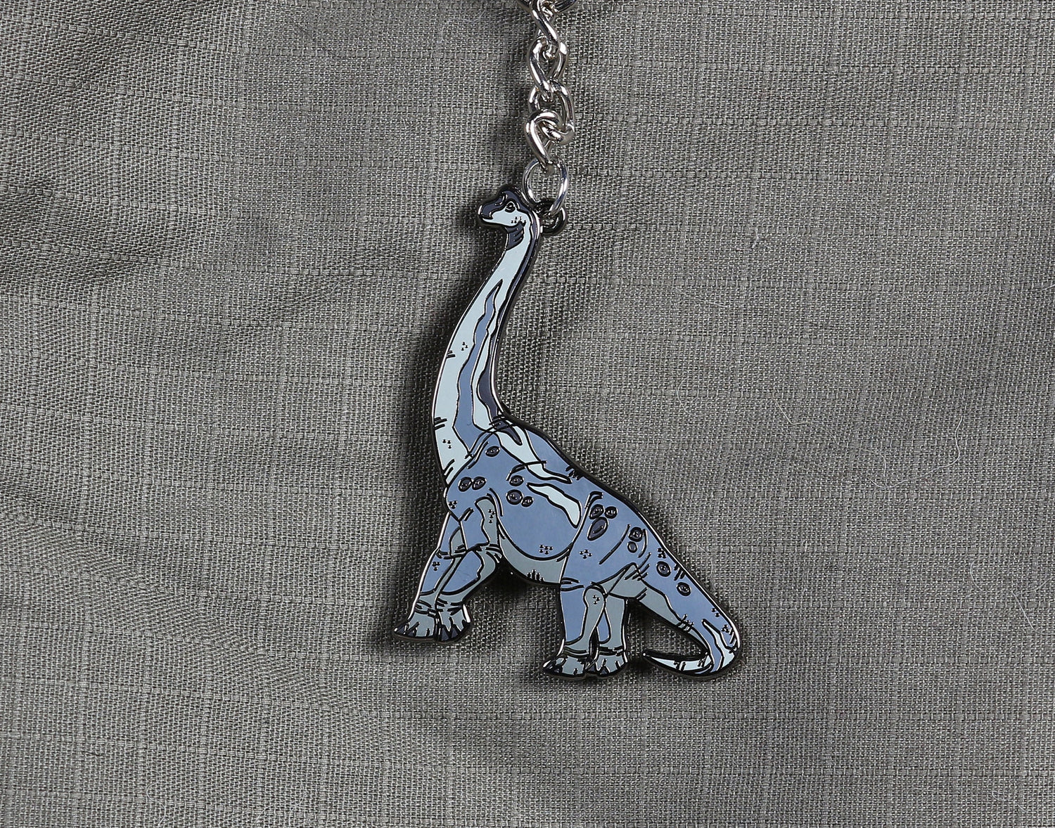 Brachiosaurus Enamel Keychain