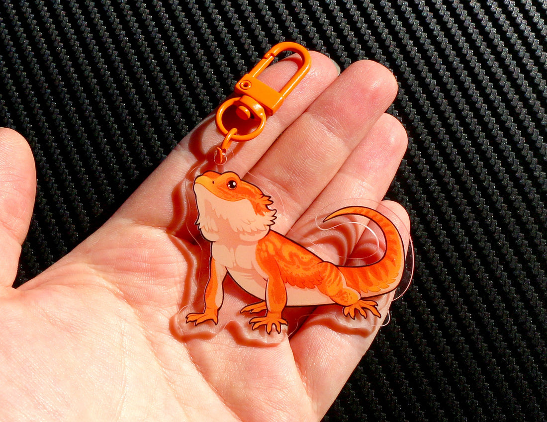 Bearded Dragon Acrylic Keychain