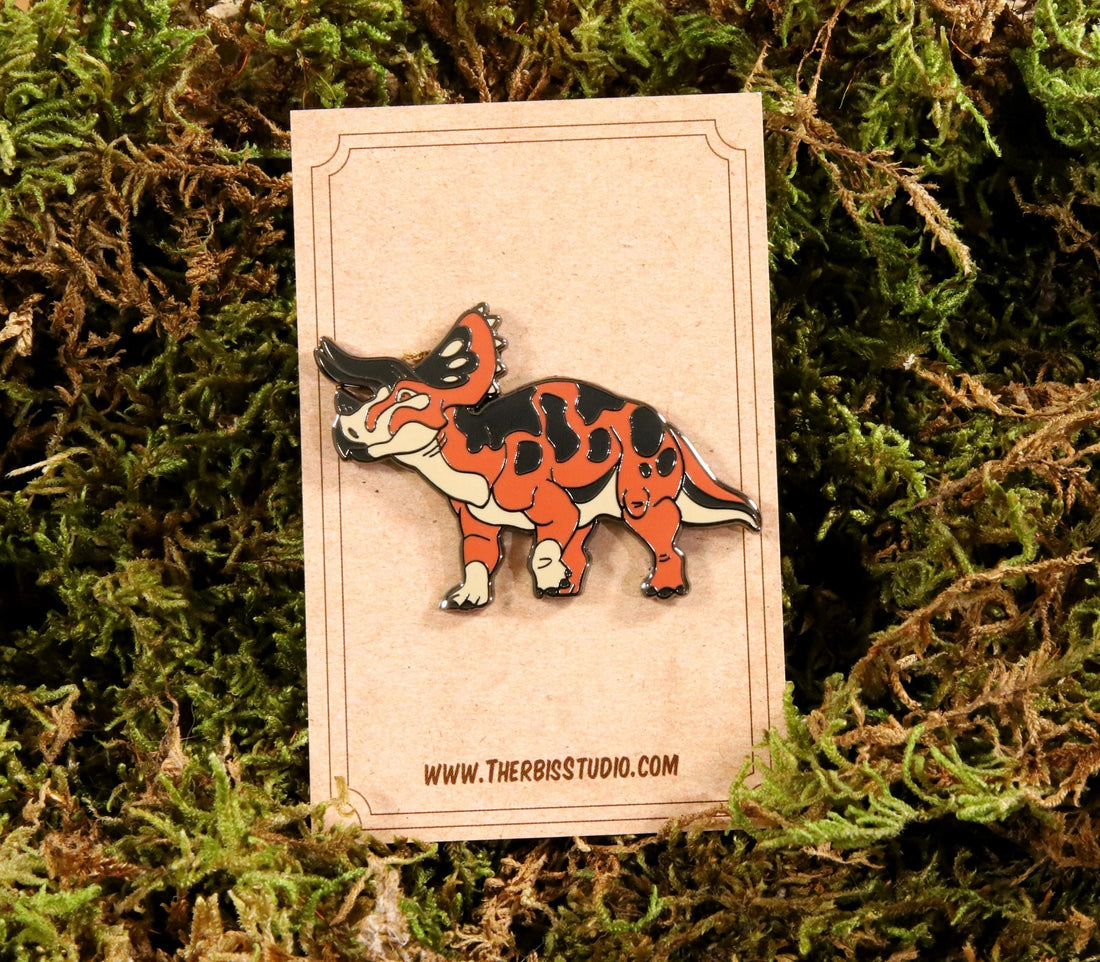Triceratops Pin