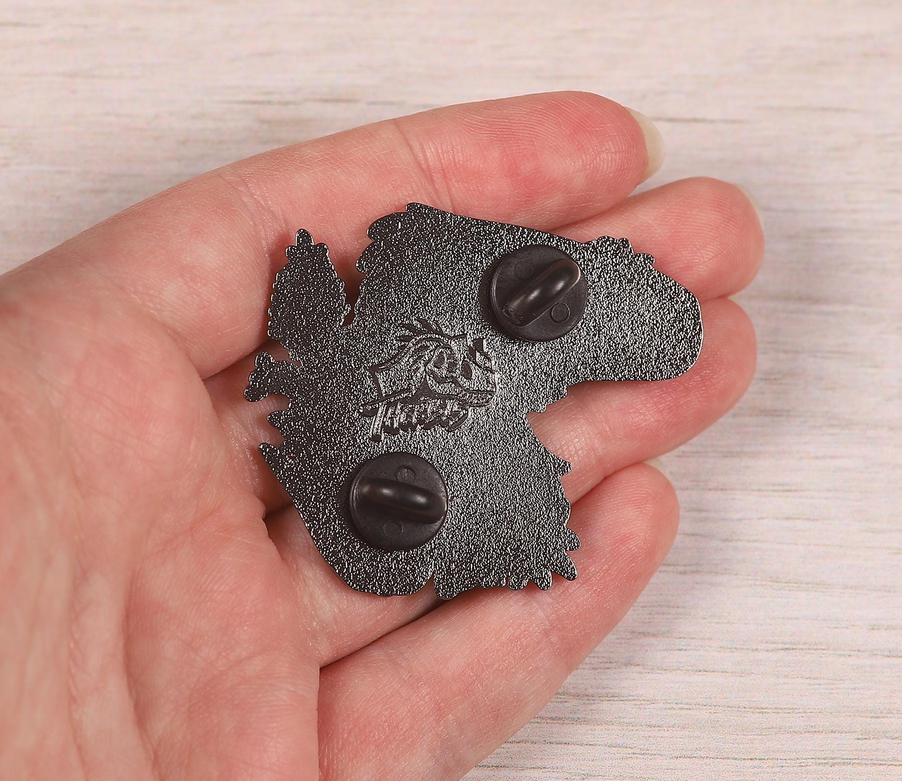 Velociraptor Portrait Pin