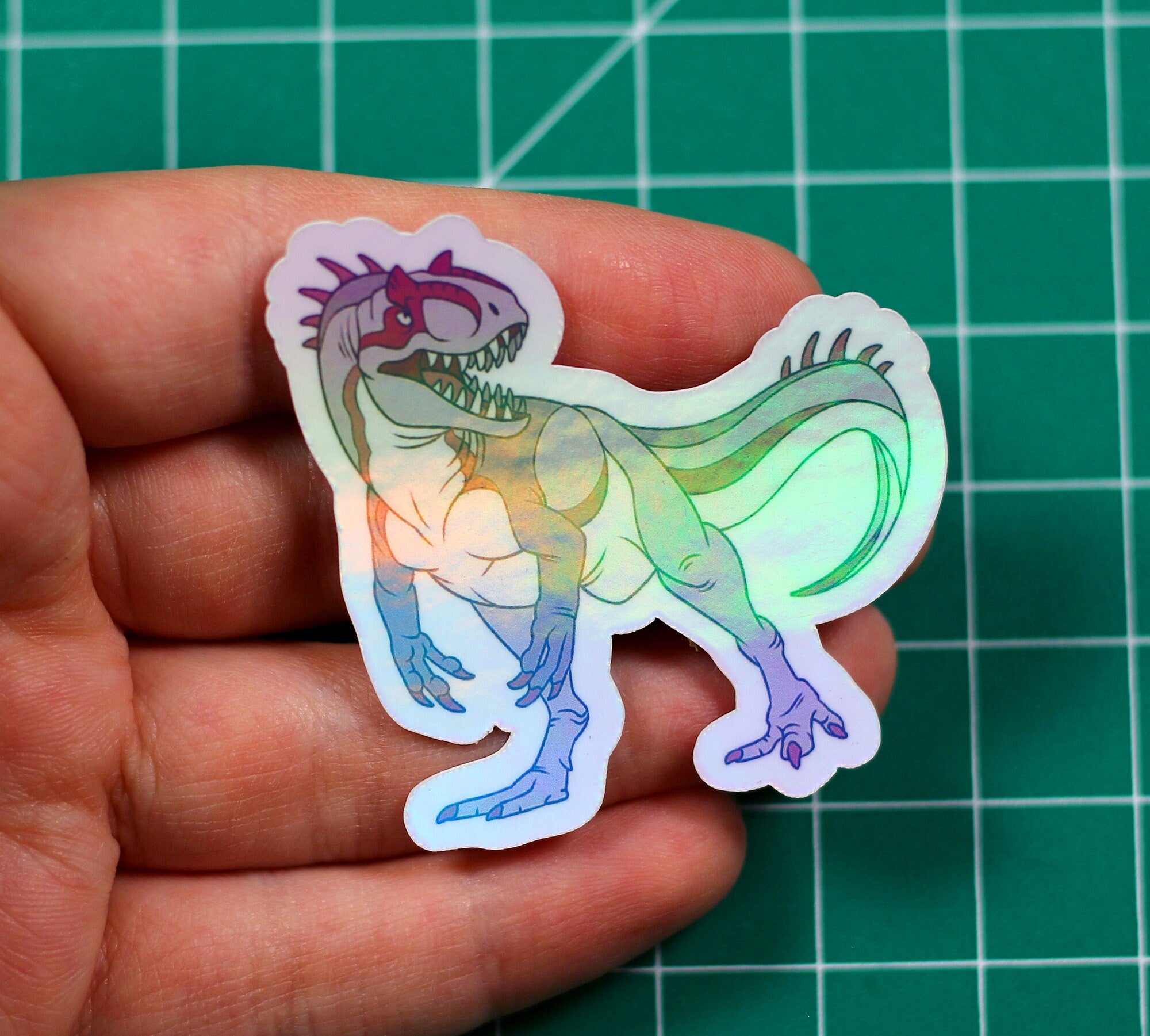 Allosaurus Albino Vinyl Sticker