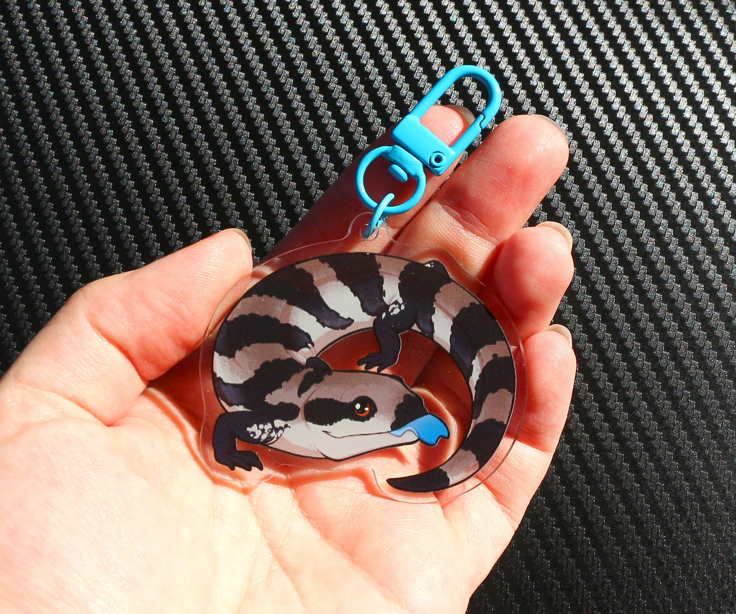 Blue-tongued Skink Acrylic Keychain