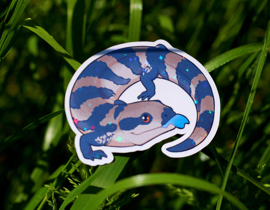 Blue-Tongue Skink Vinyl Sticker