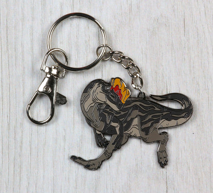 Dilophosaurus Enamel Keychain