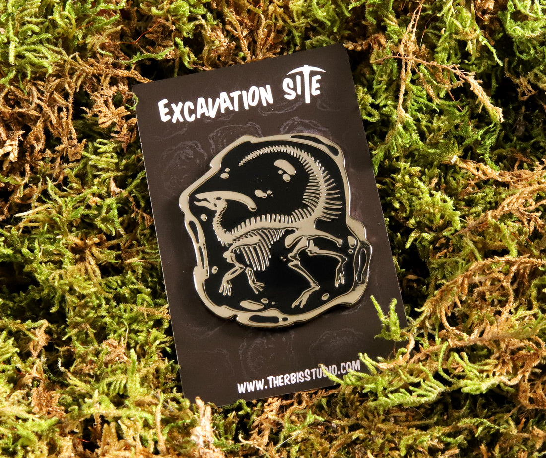 Parasaurolophus Skeleton Pin