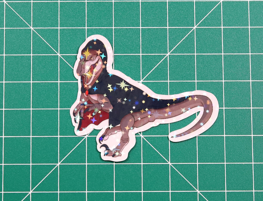 Halloween Vampire Raptor Vinyl Sticker
