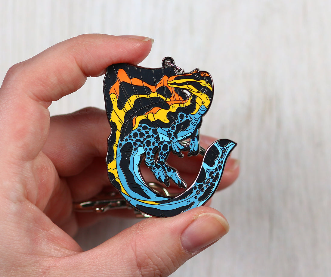 Spinosaurus Enamel Keychain