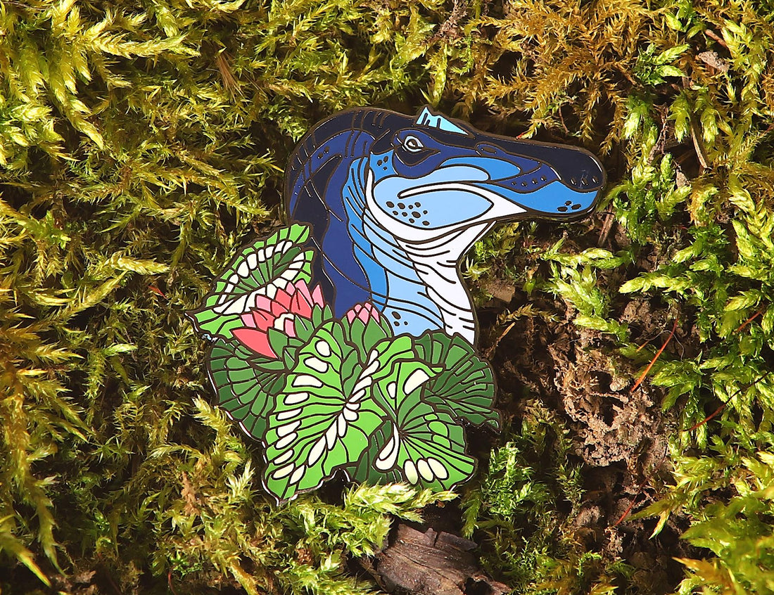 Spinosaurus Portrait Pin