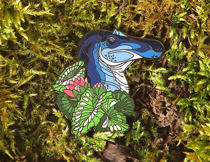 Spinosaurus Portrait Pin