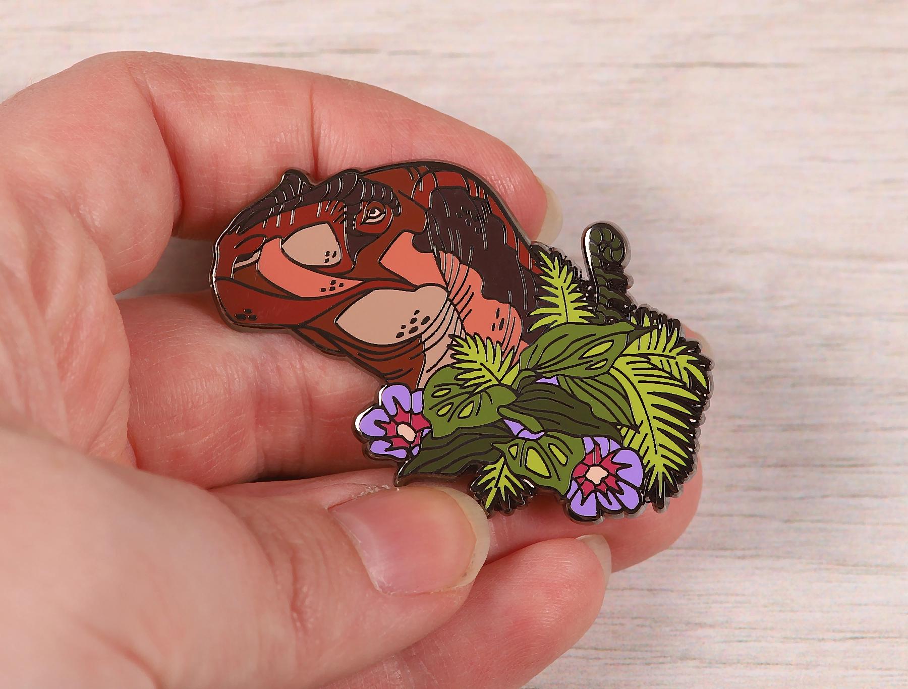 Giganotosaurus Portrait Pin