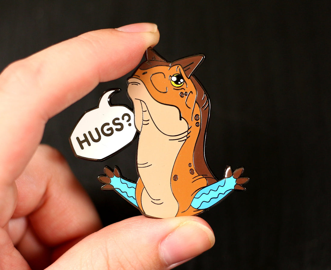 Carnotaurus Hugs Pin