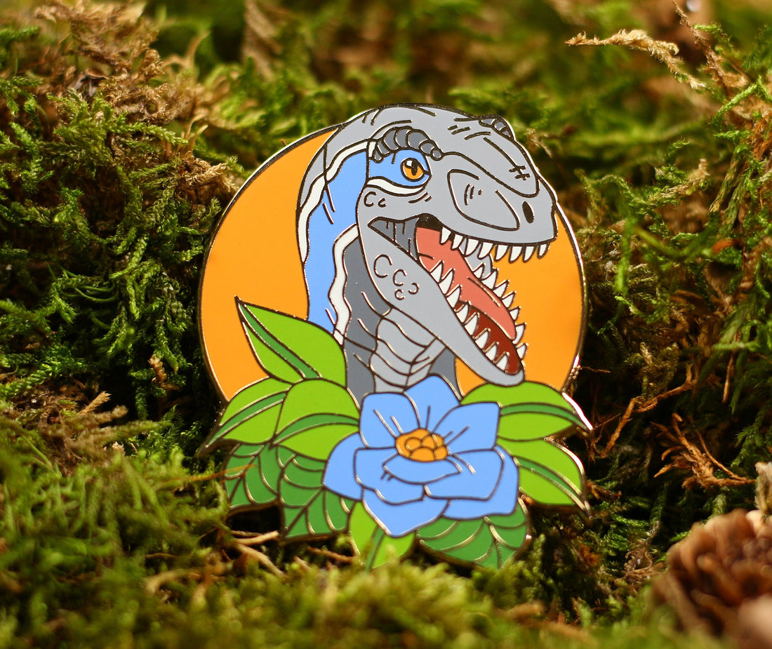 Blue Raptor Pin
