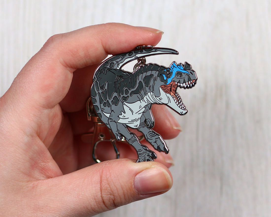 Ceratosaurus Enamel Keychain